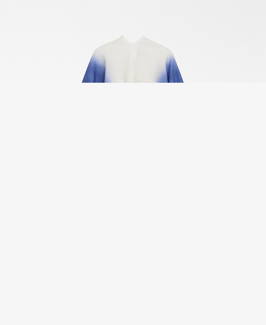 cape en maille effet vaporisé pour femme