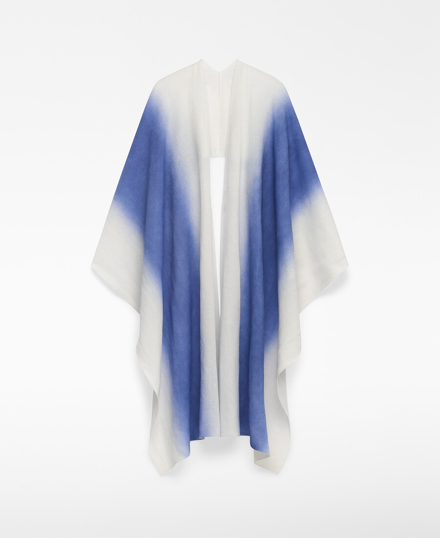 cape en maille effet vaporisé pour femme