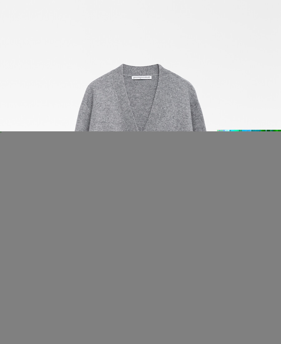cardigan court en laine pour femme