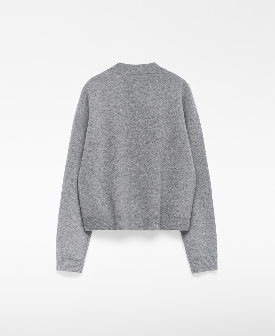 cardigan court en laine pour femme