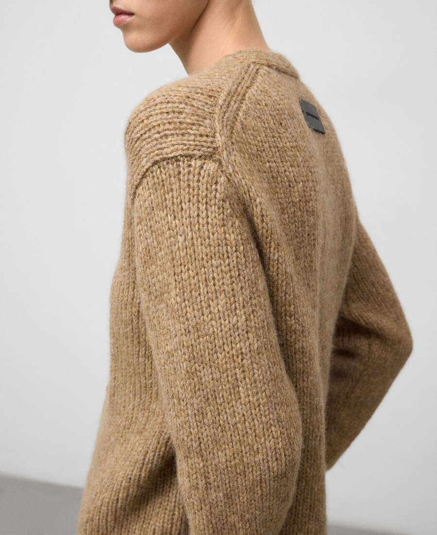 gilet en maille à col v pour femme