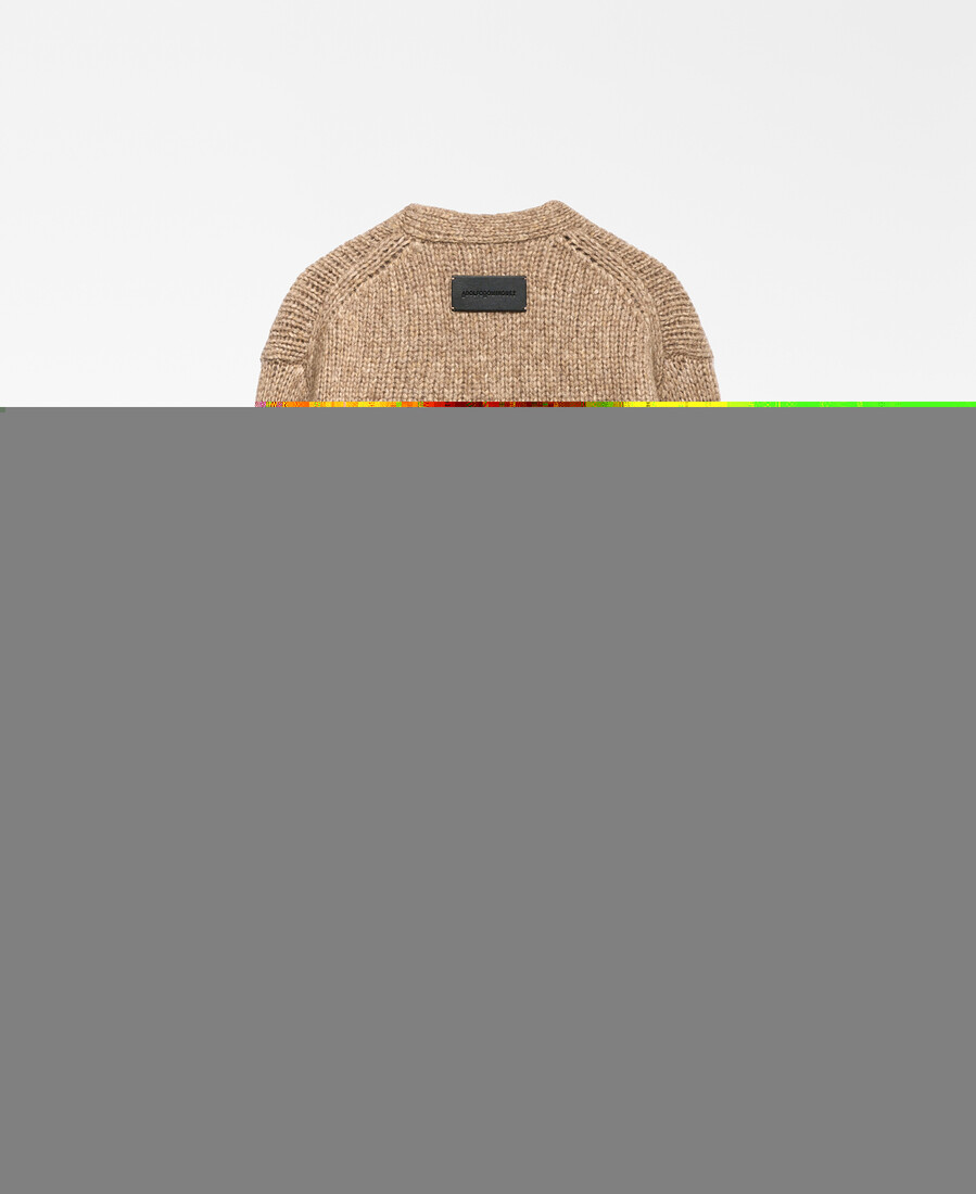 gilet en maille à col v pour femme