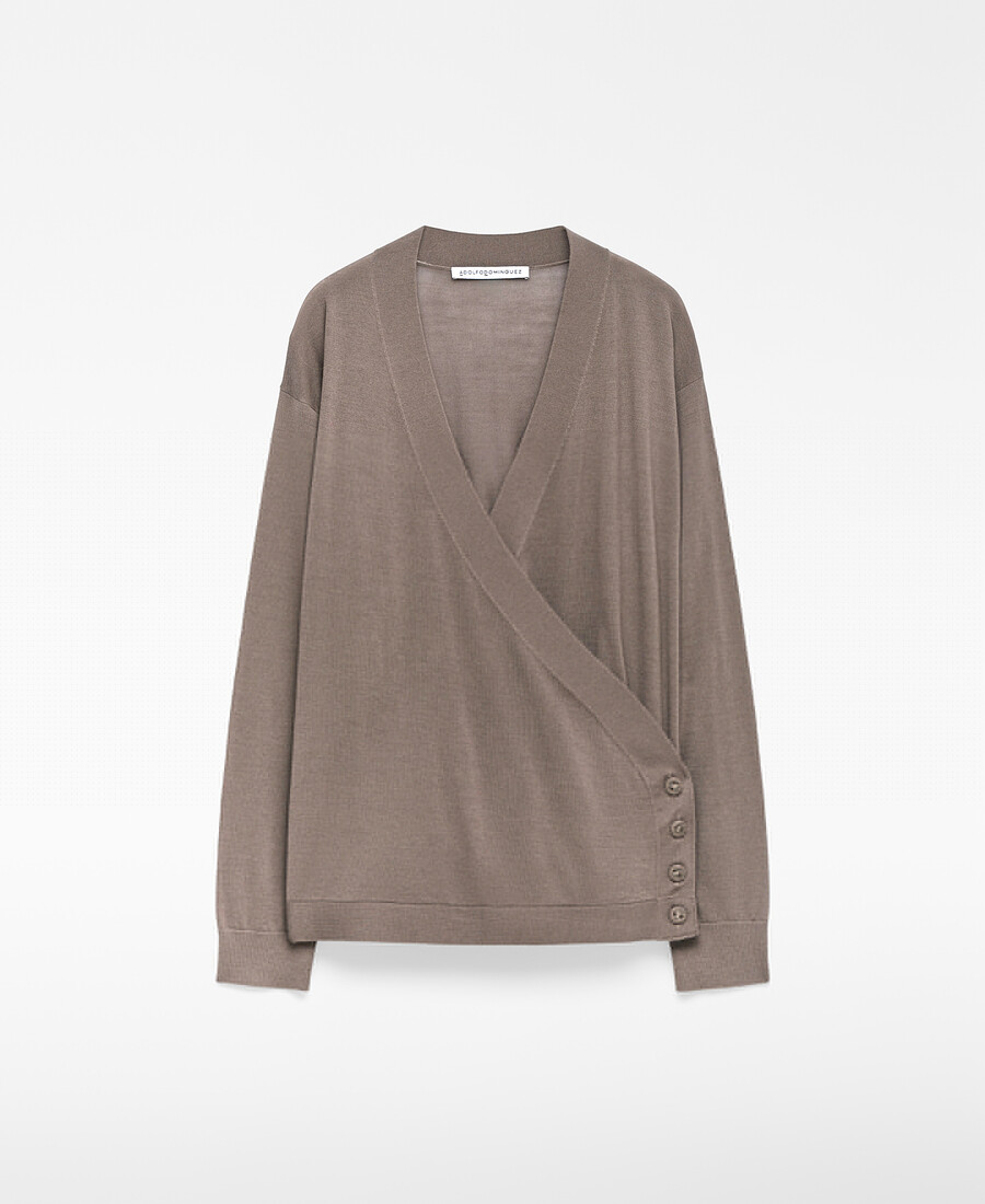 cardigan en laine mérinos pour femme