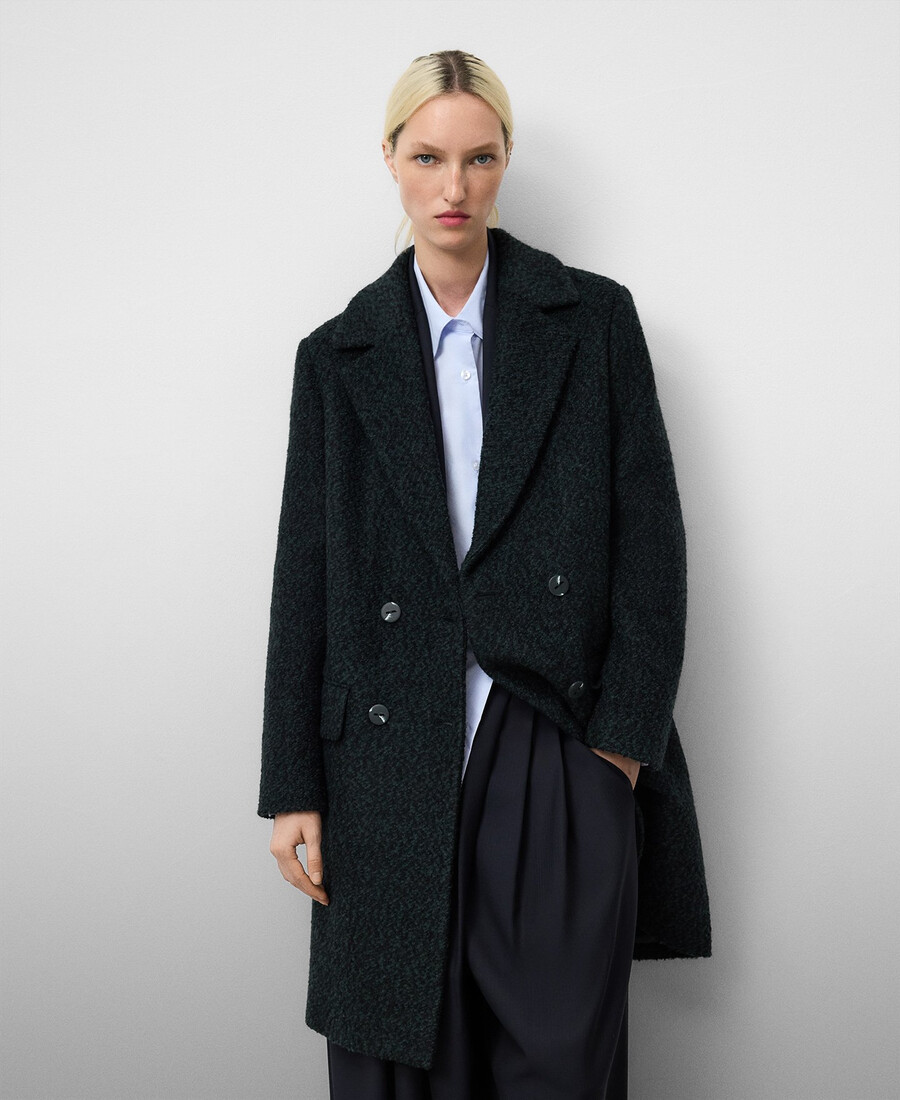 manteau croisé tailleur femme