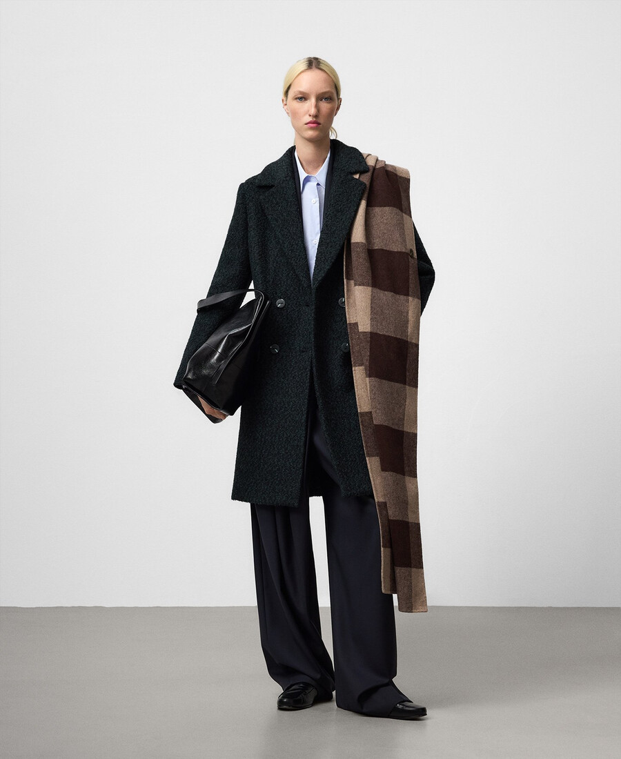 manteau croisé tailleur femme
