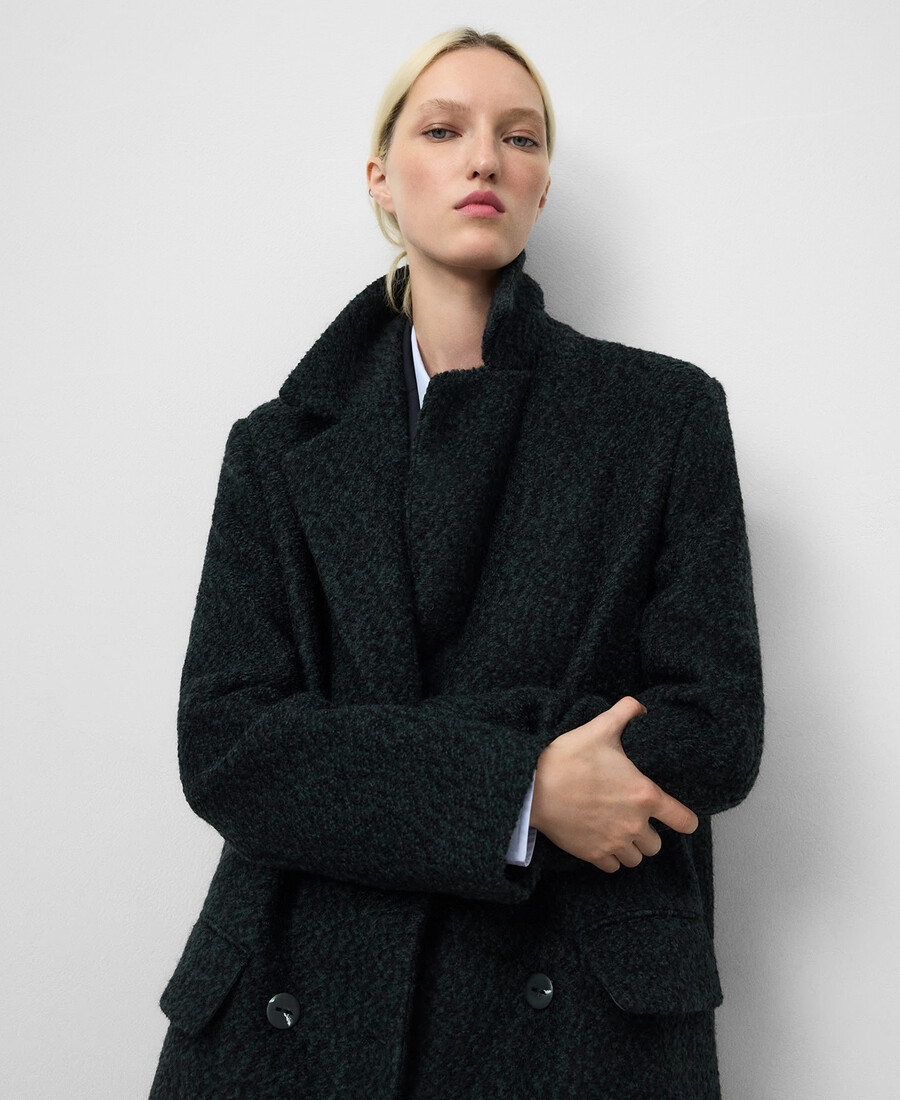 manteau croisé tailleur femme