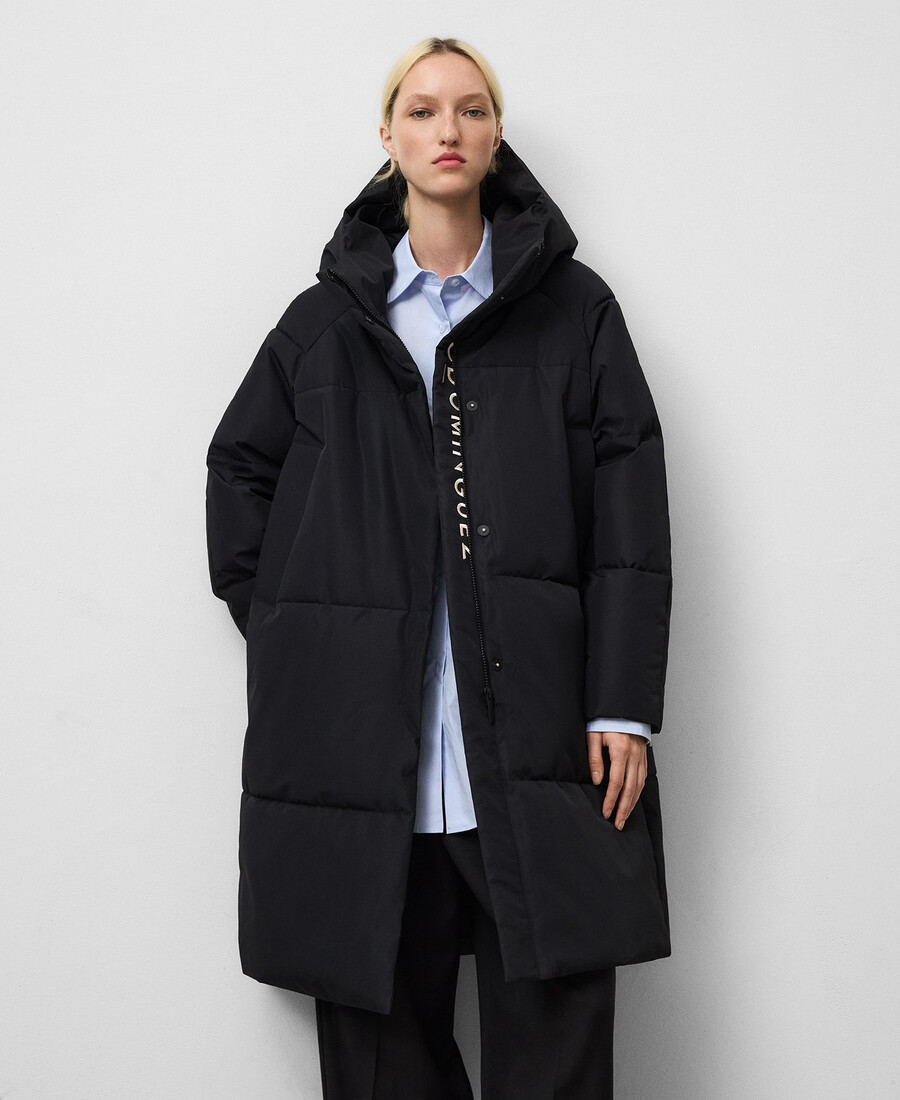 manteau long matelassé femme