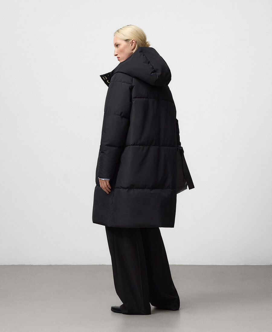manteau long matelassé femme