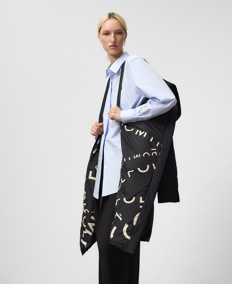 manteau long matelassé femme