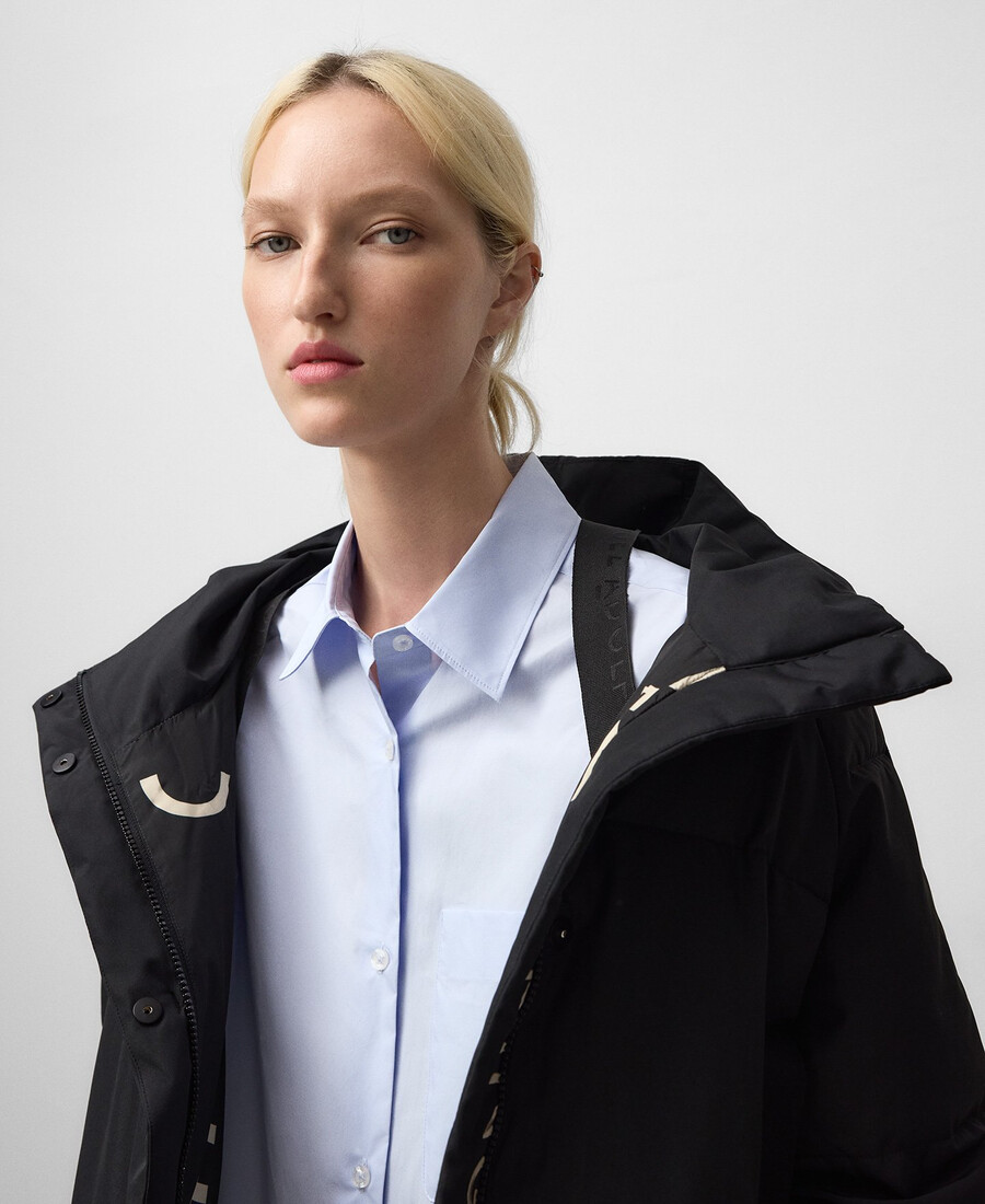 manteau long matelassé femme