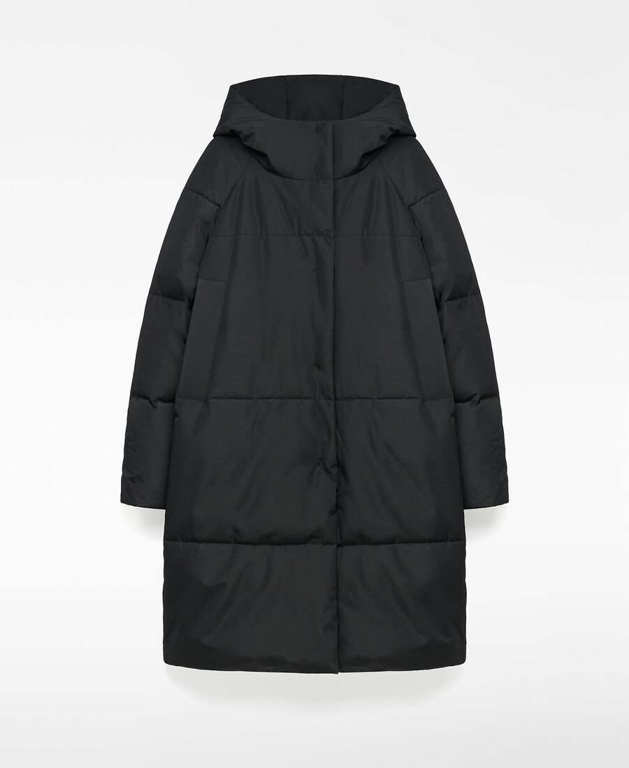 manteau long matelassé femme