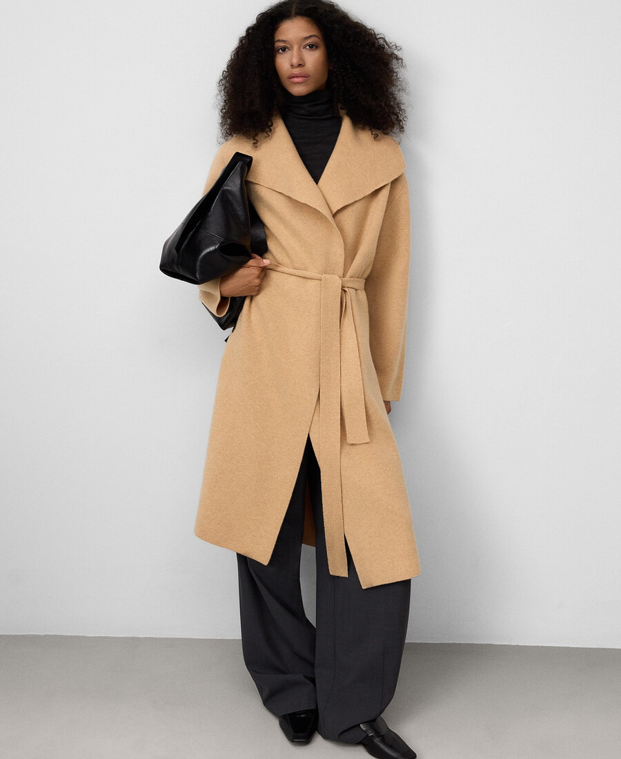manteau en laine double face pour femme