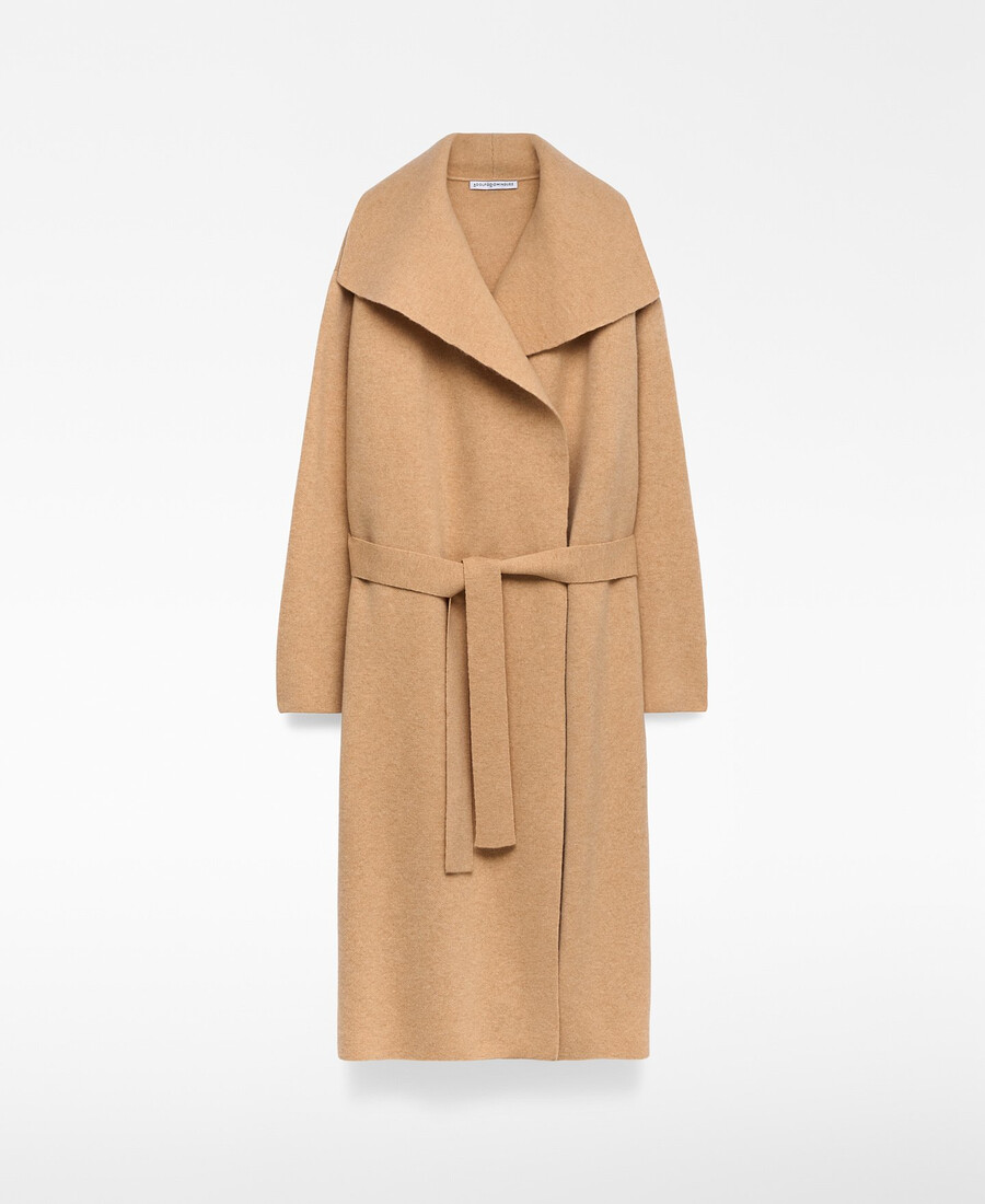 manteau en laine double face pour femme