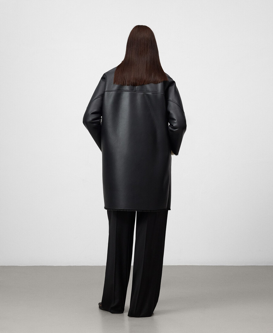 manteau croisé non en cuir pour femme