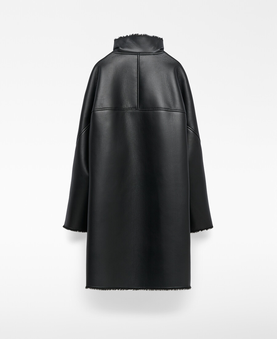 manteau croisé non en cuir pour femme