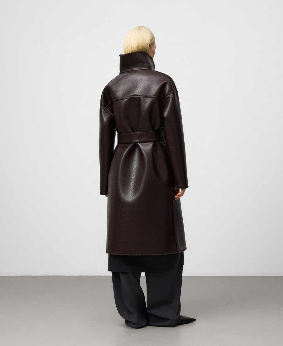 manteau femme double face non cuir