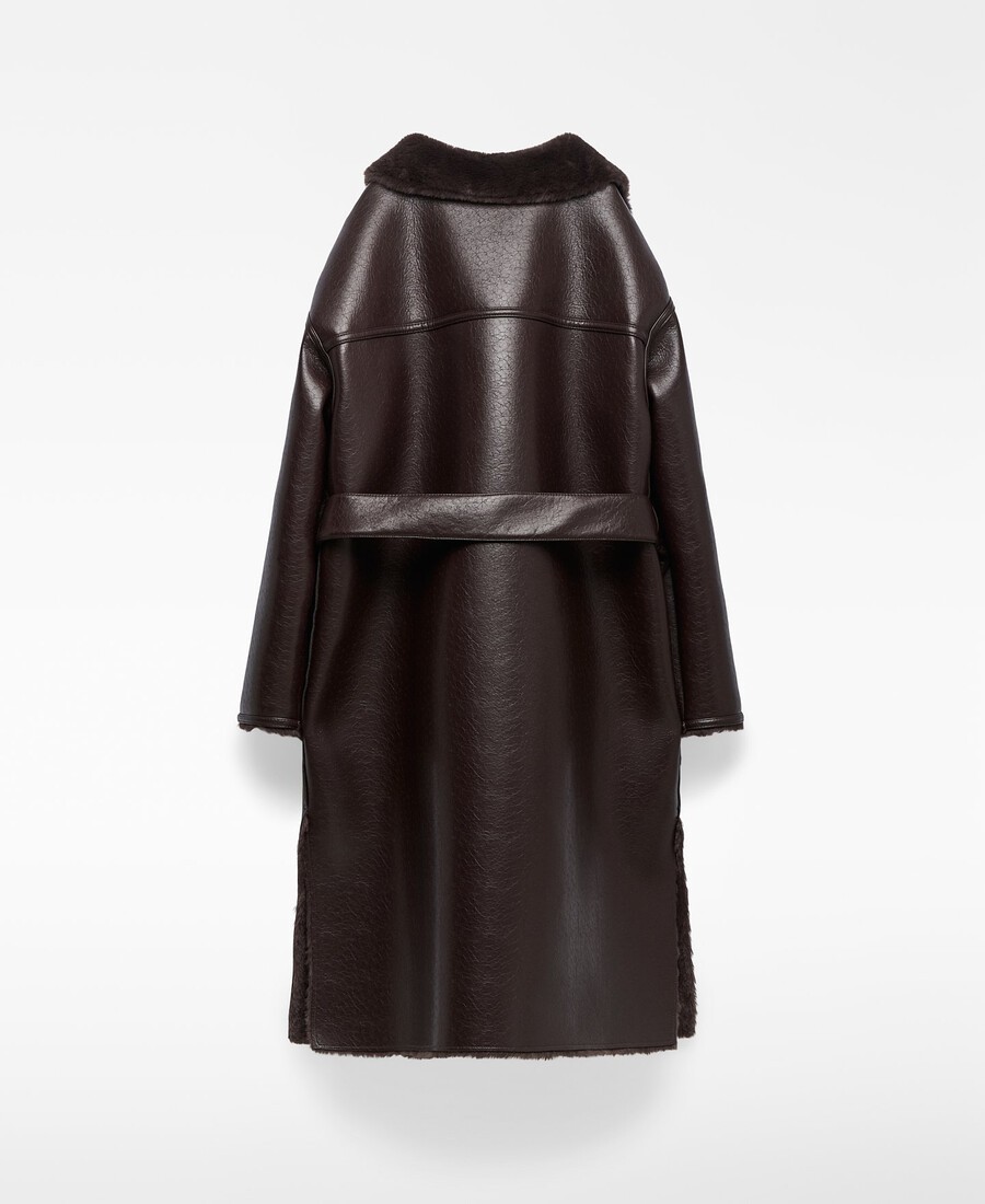 manteau femme double face non cuir
