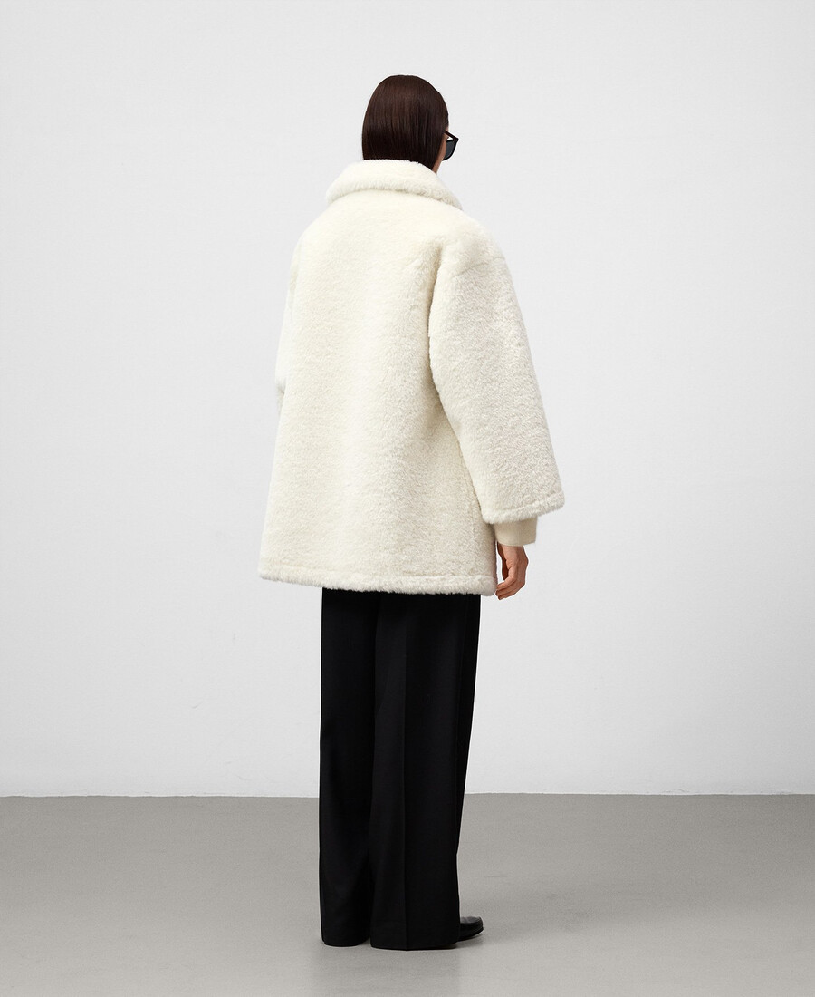 manteau en fausse fourrure pour femme