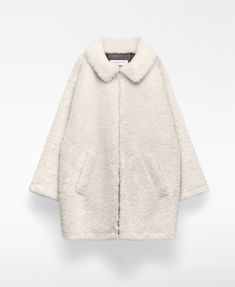 manteau en fausse fourrure pour femme