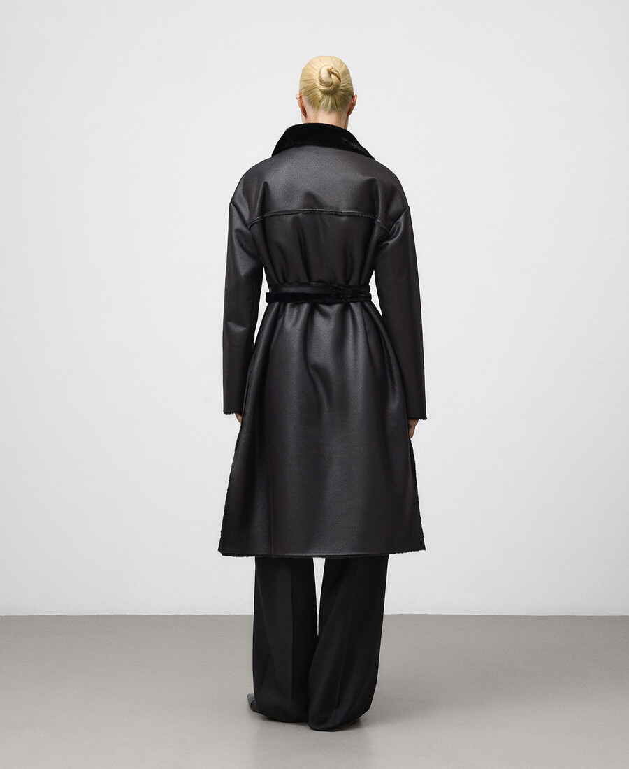 manteau femme double face non cuir