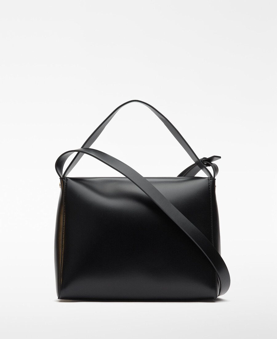sac bandoulière femme à rabat en cuir et non-cuir