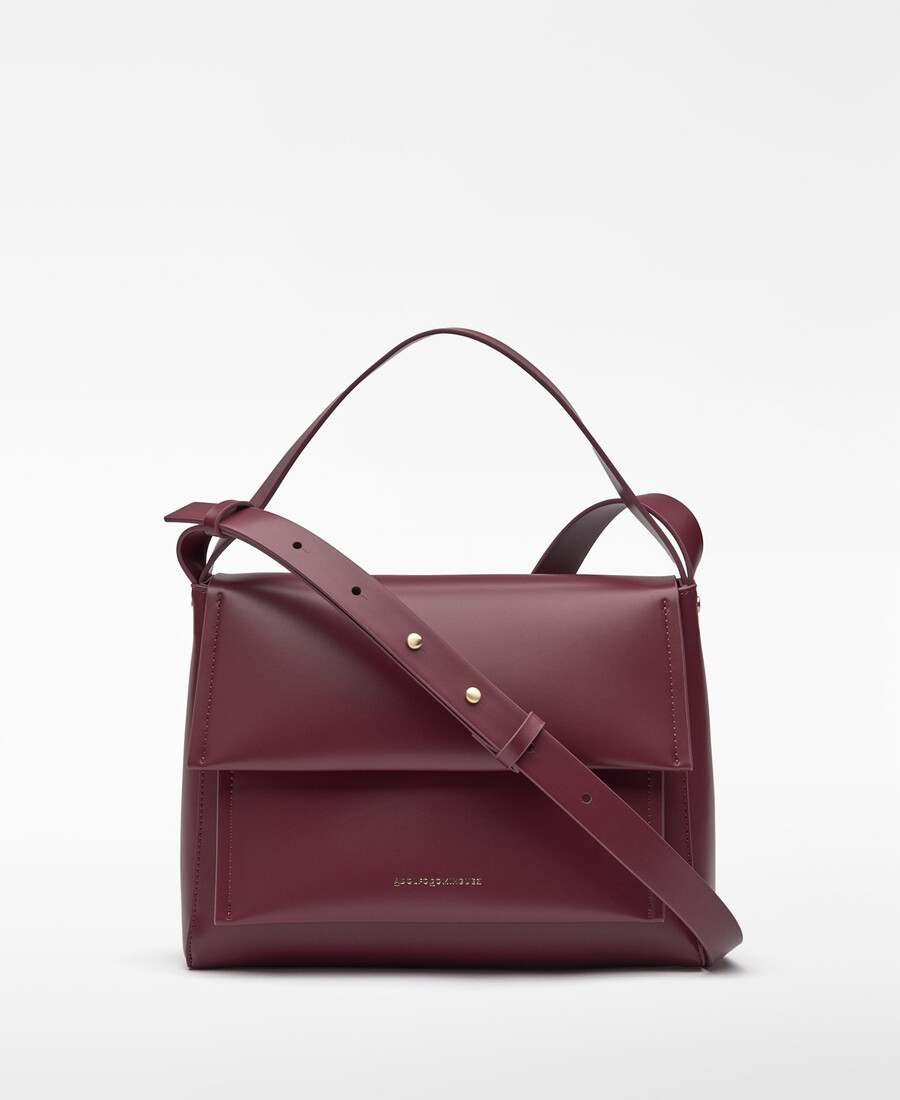 sac bandoulière femme à rabat en cuir et non-cuir