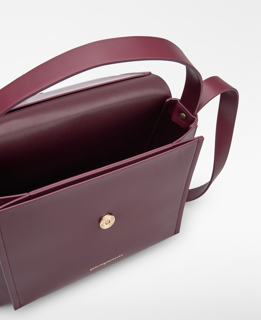sac bandoulière femme à rabat en cuir et non-cuir