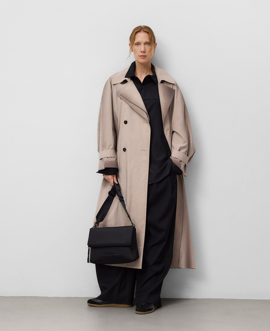 sac bandoulière moyen en nylon pour femme
