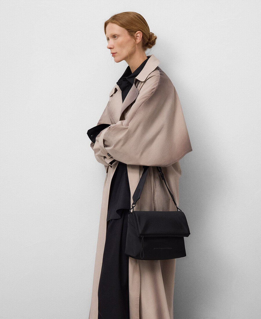 sac bandoulière moyen en nylon pour femme