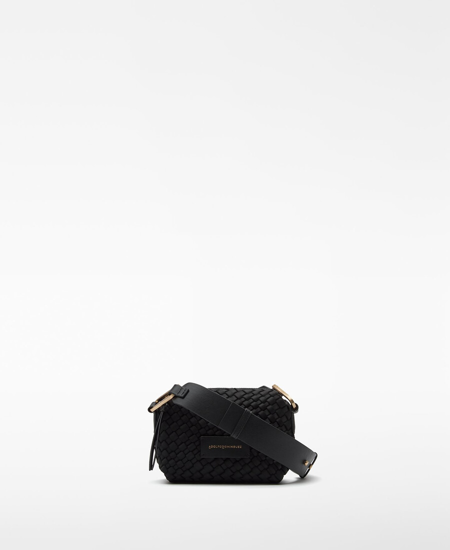 sac bandoulière femme petit format en tissu tressé