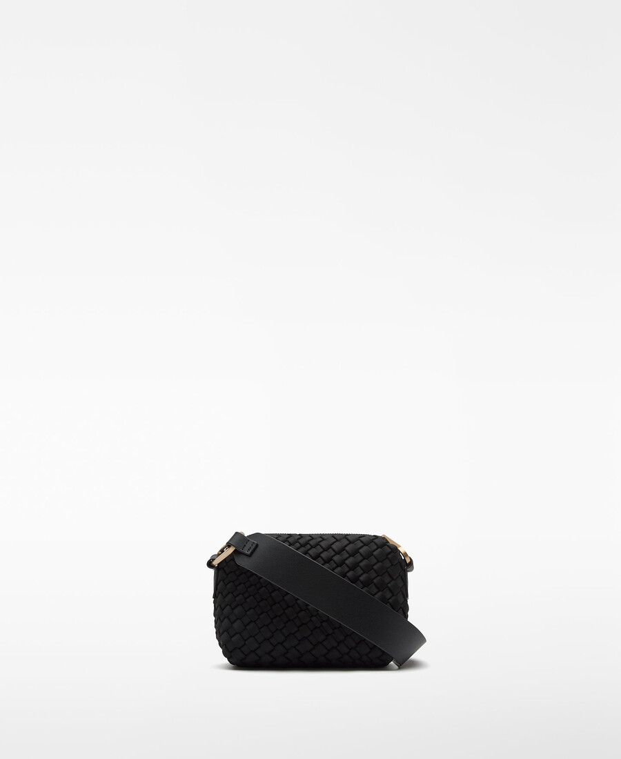 sac bandoulière femme petit format en tissu tressé