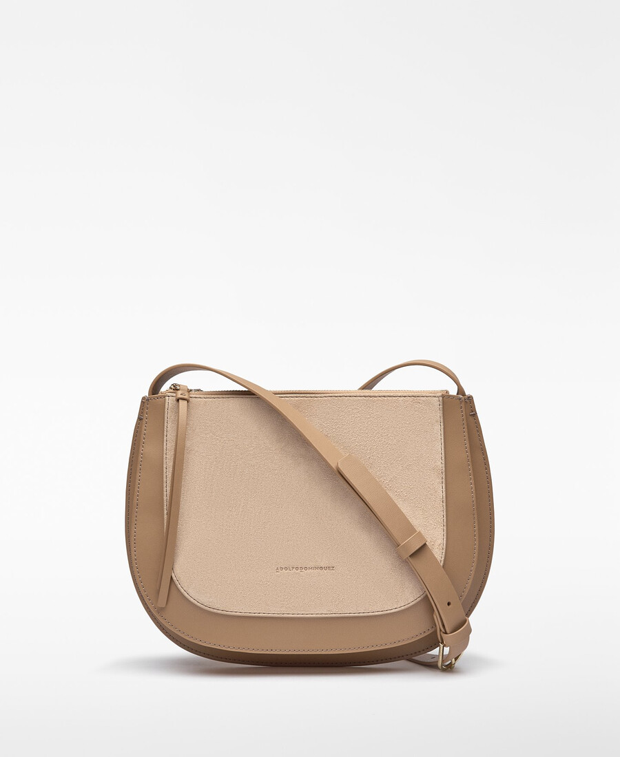 sac bandoulière dorna en daim moyen pour femme