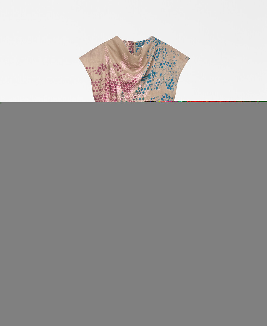 robe femme imprimée en ramie