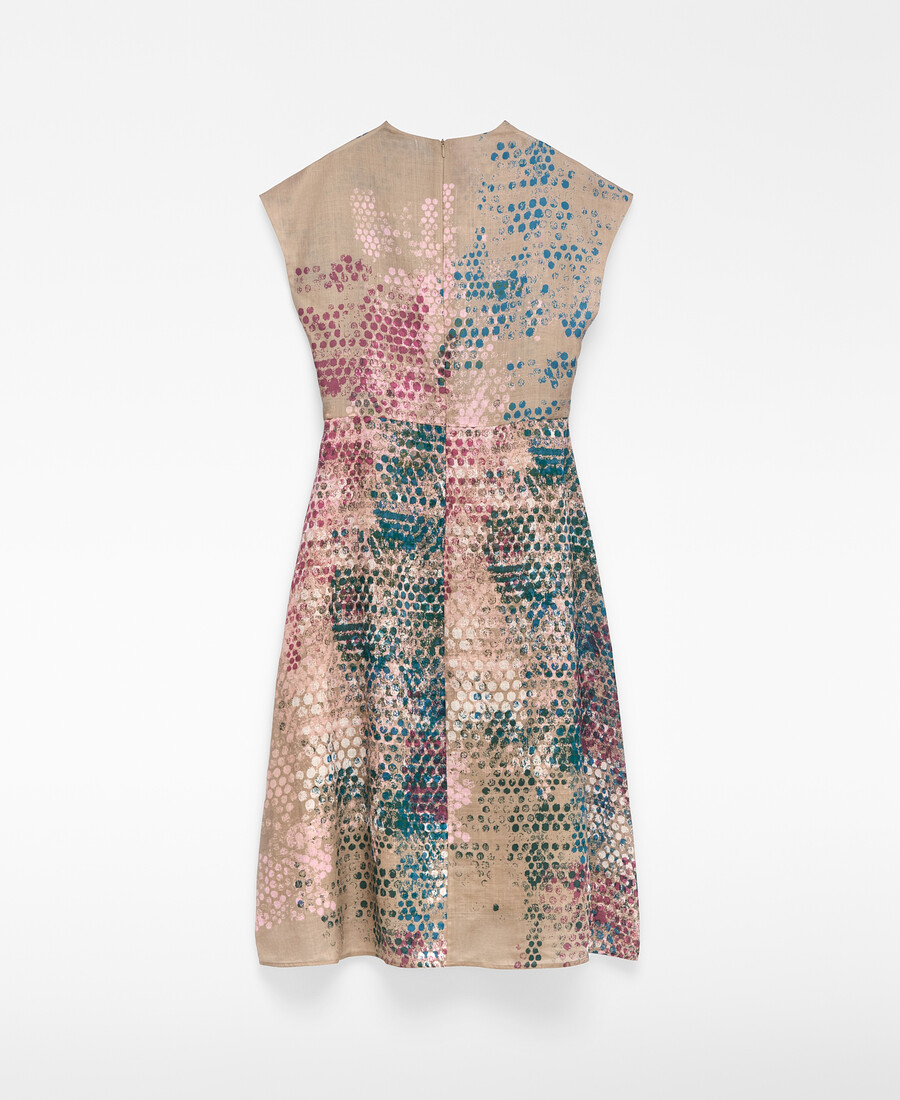 robe femme imprimée en ramie