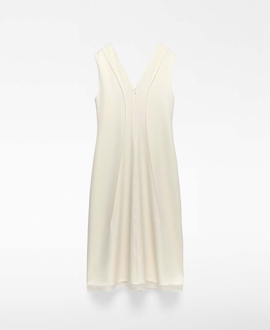 robe cintrée à col en v pour femme