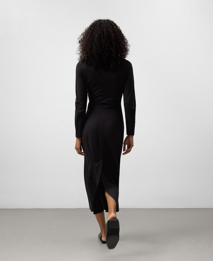 robe drapée cintrée femme