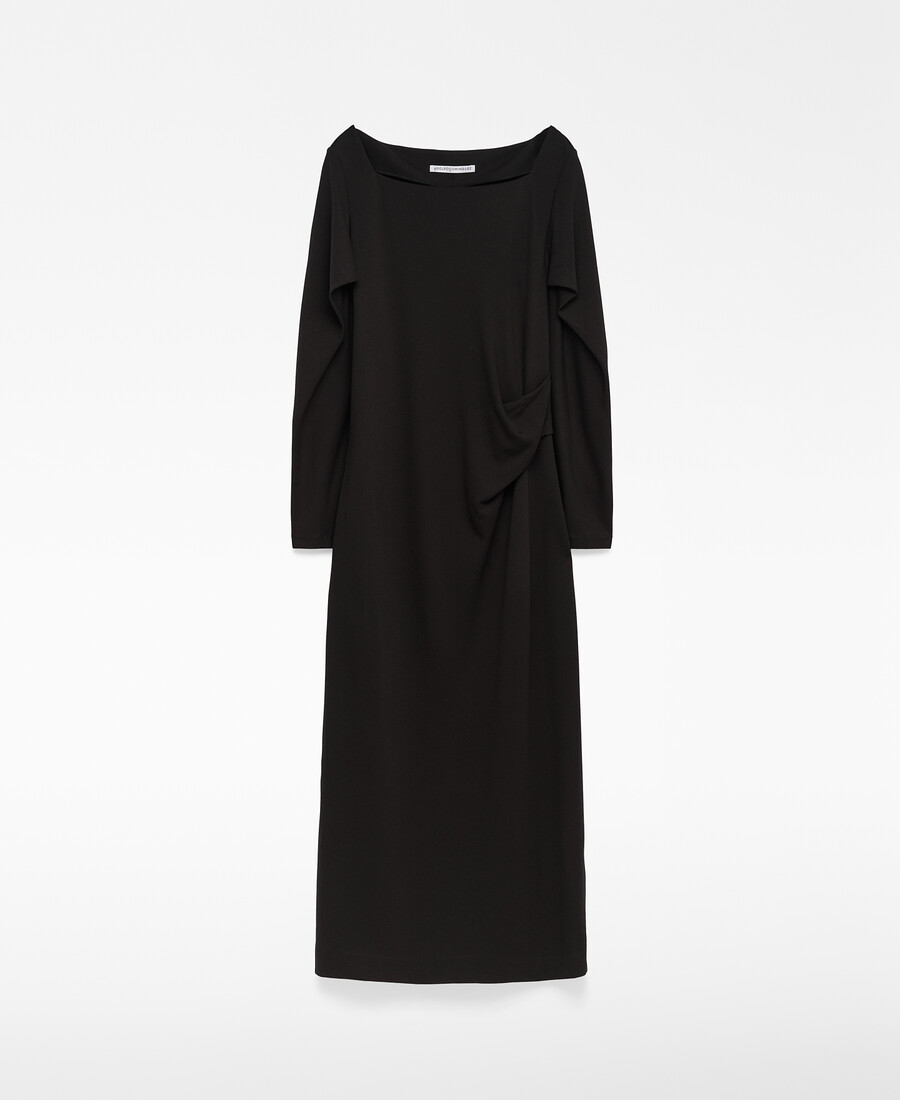 robe drapée cintrée femme