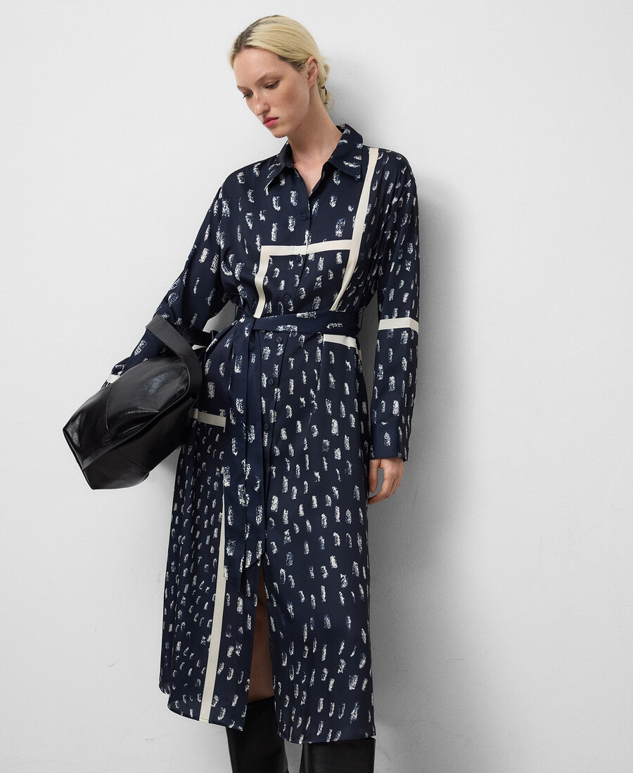 robe chemise imprimée femme