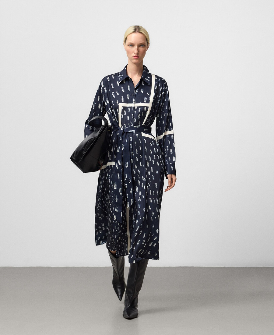 robe chemise imprimée femme