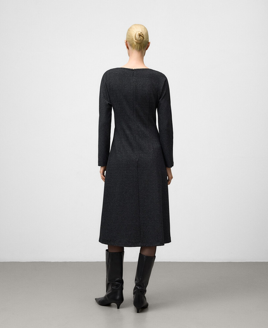 robe midi à chevrons pour femme