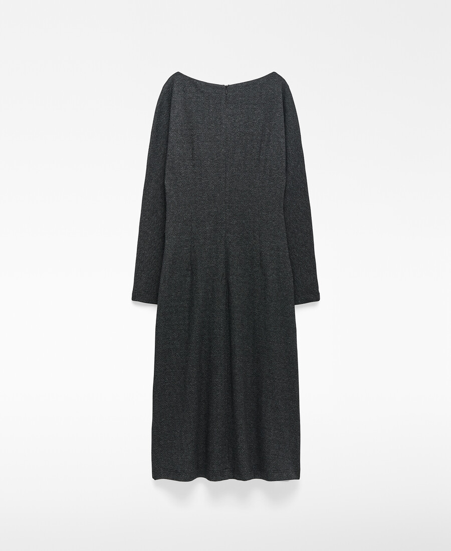 robe midi à chevrons pour femme