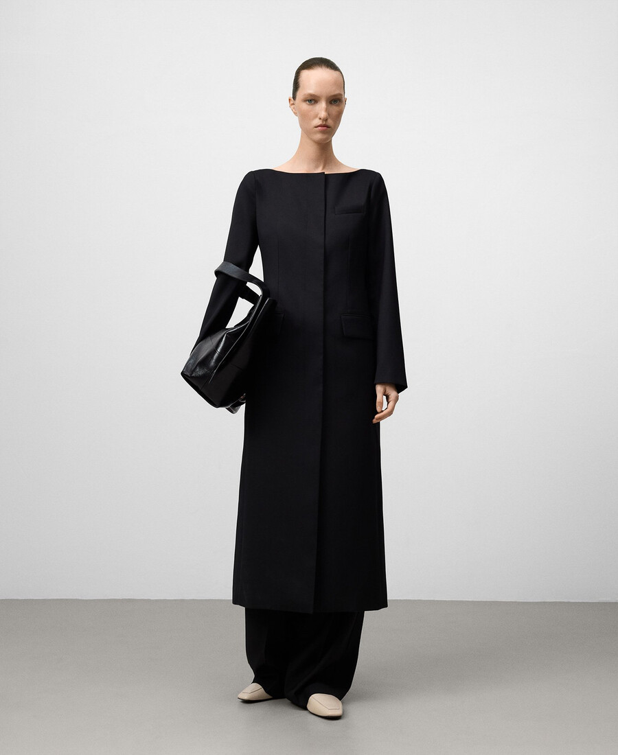 robe cintrée à encolure bateau pour femme