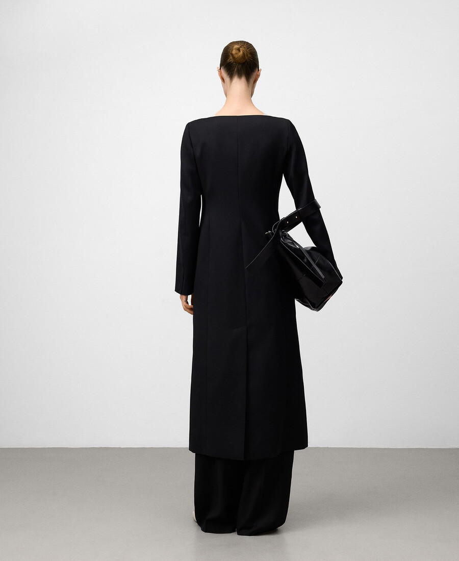 robe cintrée à encolure bateau pour femme