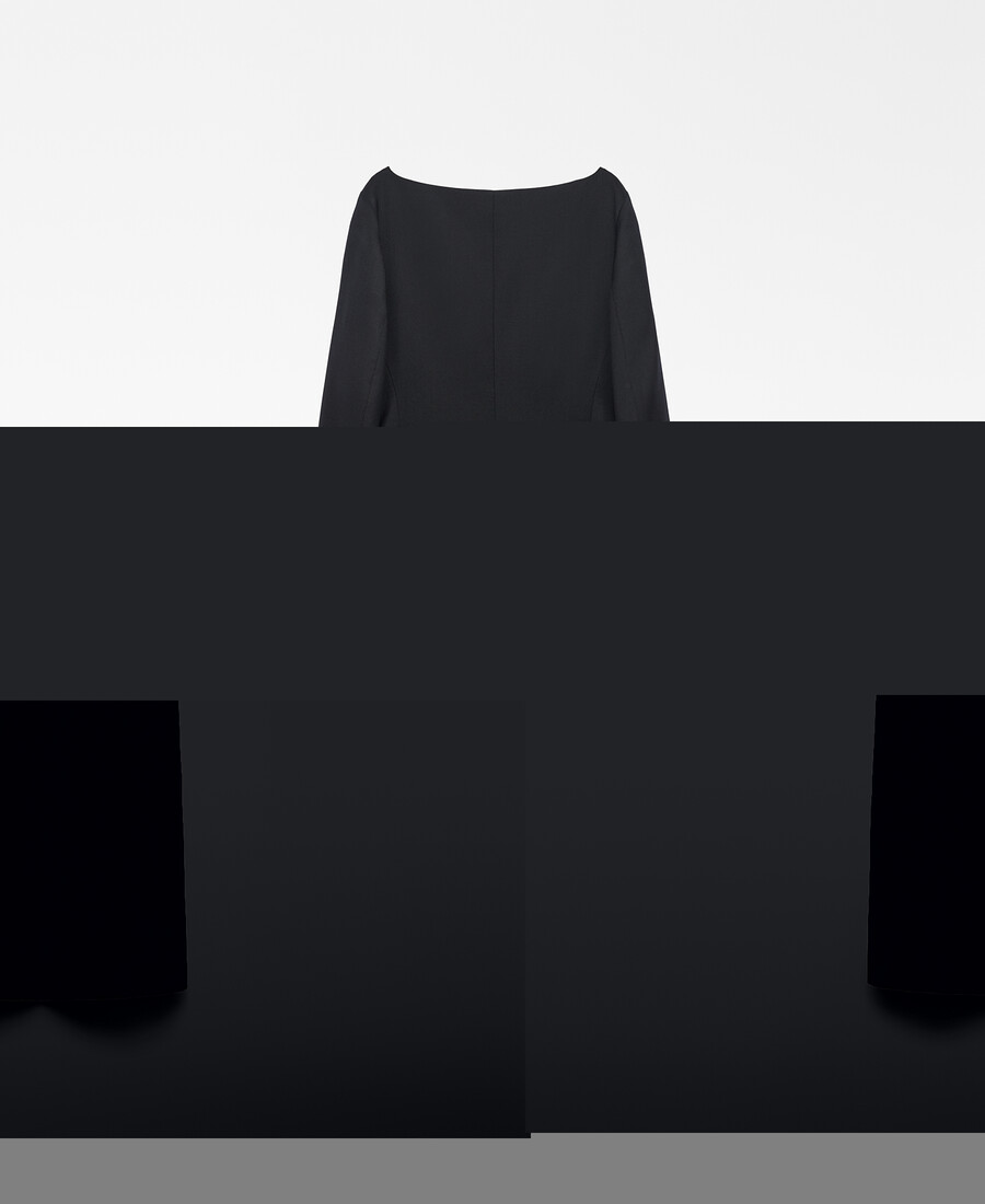 robe cintrée à encolure bateau pour femme
