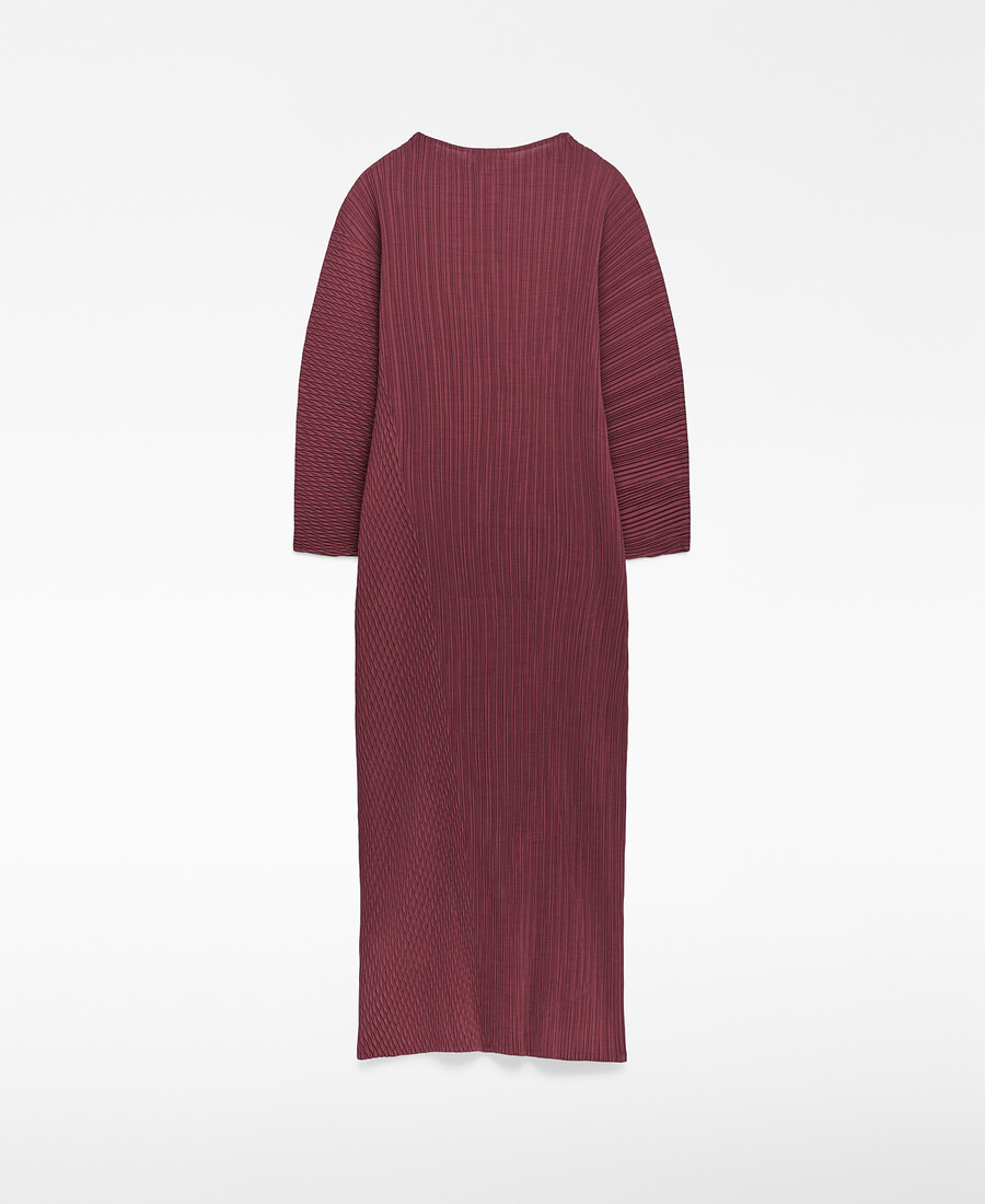 robe froissée à col perkins pour femme