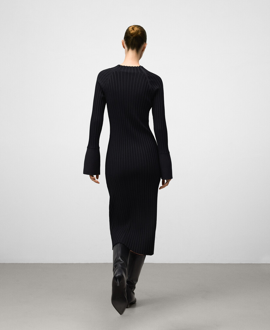 robe cintrée côtelée femme