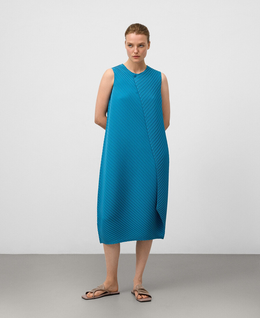 robe froissée à plis femme