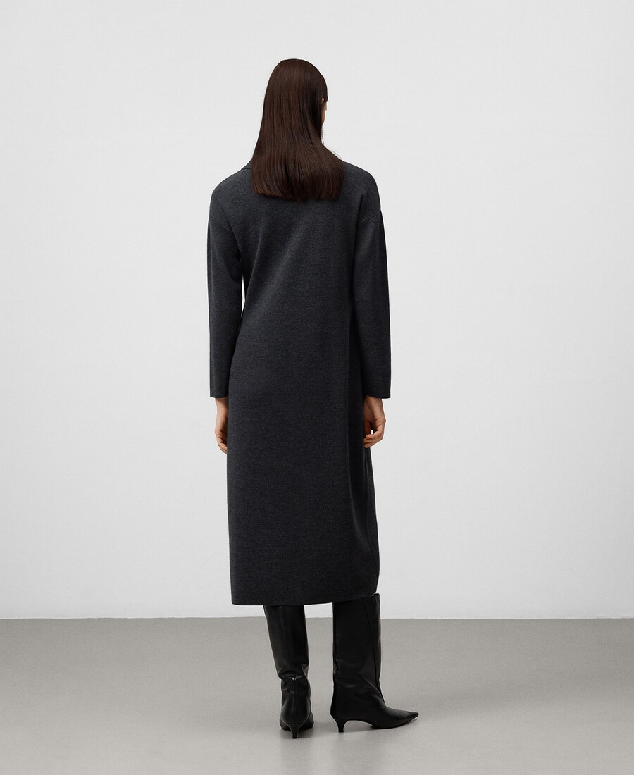 robe midi femme à col foulard