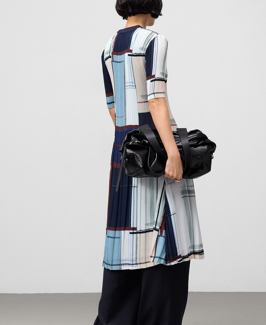 robe froissée imprimée femme