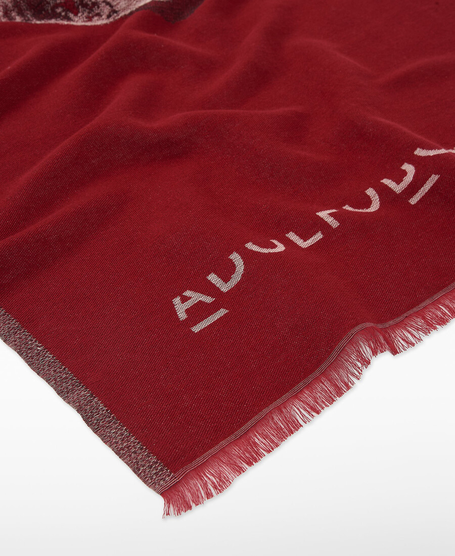 châle en coton jacquard imprimé pour femme